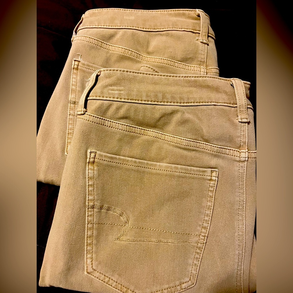 American Eagle Outfitters Tan Skinny Pants